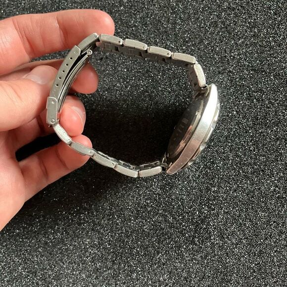 KRIEGER SPORT SILVER WHITE WATCH ADULT UNISEX CERTIFIED SWISS CHRONOMETER - Picture 7 of 8